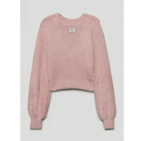 Aritzia pink deals sweater